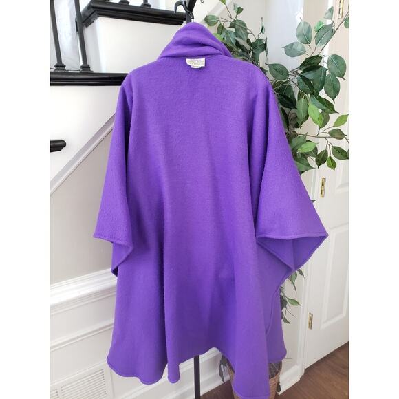 Vintage Kathleen For Sweet Herb Cape Top One Size Purple Hook & Eye Front - Picture 4 of 14